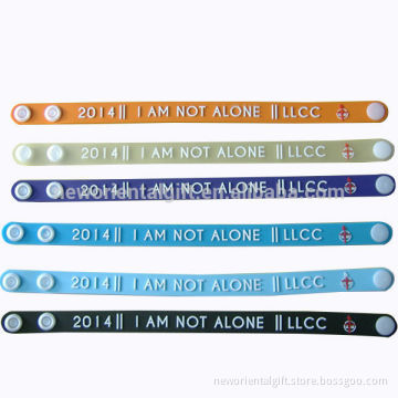 Custom Embossed Soft PVC Bangles